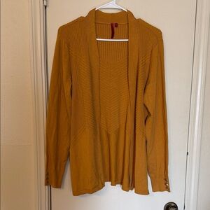 Scarlett Mustard Open Front Cardigan
